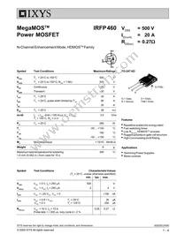 IRFP460 Datasheet Cover