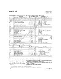 IRFR1205TRR Datasheet Page 2