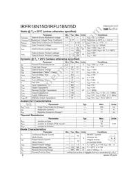 IRFR18N15DTRR Datasheet Page 2