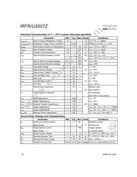 IRFR2607Z Datasheet Page 2
