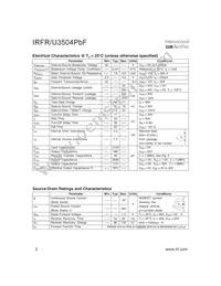 IRFR3504TRPBF Datasheet Page 2