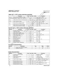 IRFR3707TRR Datasheet Page 2