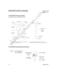 IRFSL23N20D Datasheet Page 8