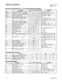 IRFSL4229PBF Datasheet Page 2