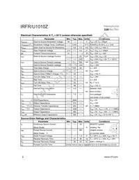 IRFU1010Z Datasheet Page 2