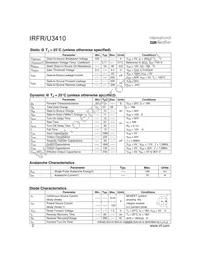 IRFU3410 Datasheet Page 2