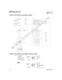 IRFU3410 Datasheet Page 8