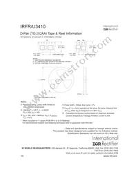 IRFU3410 Datasheet Page 10