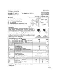 IRFU3504Z Datasheet Cover