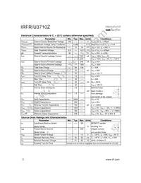 IRFU3710Z-701P Datasheet Page 2