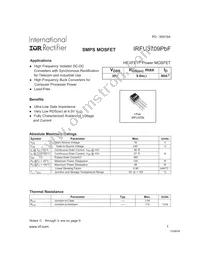 IRFU3710ZPBF Datasheet Cover