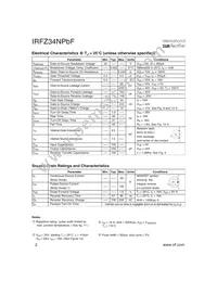 IRFZ34NPBF Datasheet Page 2