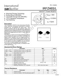 IRFZ46L Datasheet Cover