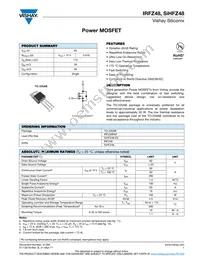 IRFZ48PBF Datasheet Cover