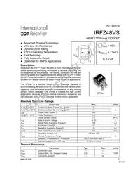 IRFZ48VS Datasheet Cover