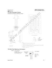 IRFZ48ZS Datasheet Page 11