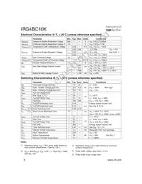 IRG4BC10K Datasheet Page 2
