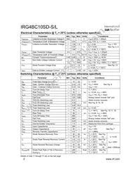 IRG4BC10SD-S Datasheet Page 2
