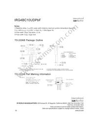 IRG4BC10UPBF Datasheet Page 10