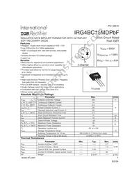 IRG4BC15MDPBF Datasheet Cover