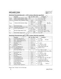 IRG4BC20K Datasheet Page 2