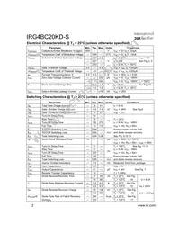 IRG4BC20KD-STRR Datasheet Page 2