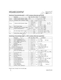 IRG4BC20KPBF Datasheet Page 2