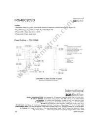 IRG4BC20SD Datasheet Page 10