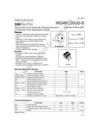 IRG4BC20UD-STRR Datasheet Cover