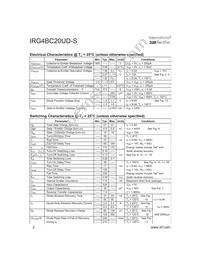IRG4BC20UD-STRR Datasheet Page 2