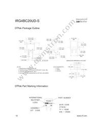 IRG4BC20UD-STRR Datasheet Page 10