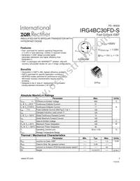 IRG4BC30FD-STRR Datasheet Cover