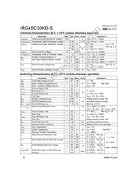 IRG4BC30KD-STRR Datasheet Page 2