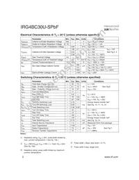 IRG4BC30U-STRRP Datasheet Page 2