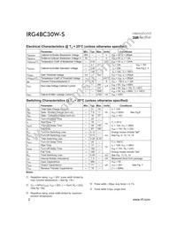 IRG4BC30W-STRL Datasheet Page 2