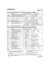 IRG4BH20K-L Datasheet Page 2
