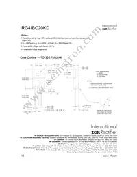 IRG4IBC20KD Datasheet Page 10