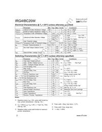 IRG4IBC20W Datasheet Page 2