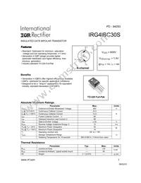 IRG4IBC30S Datasheet Cover