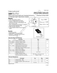 IRG4IBC30UD Datasheet Cover