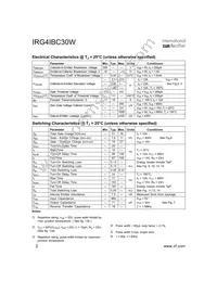 IRG4IBC30W Datasheet Page 2