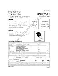 IRG4PC30U Datasheet Cover