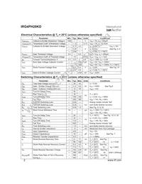 IRG4PH20KD Datasheet Page 2