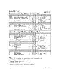 IRG4PSH71UPBF Datasheet Page 2