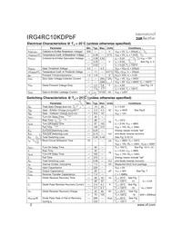 IRG4RC10KDPBF Datasheet Page 2