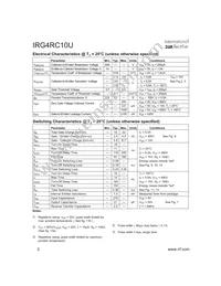 IRG4RC10UTRR Datasheet Page 2