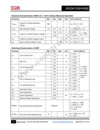 IRG5K100HH06E Datasheet Page 2