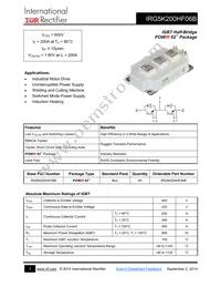 IRG5K200HF06B Datasheet Cover