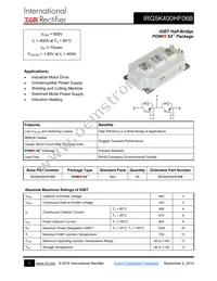 IRG5K400HF06B Datasheet Cover