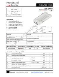 IRG5U100HH06E Datasheet Cover